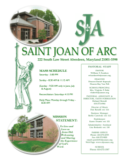 February 19, 2017 - St. Joan of Arc Catholic Church