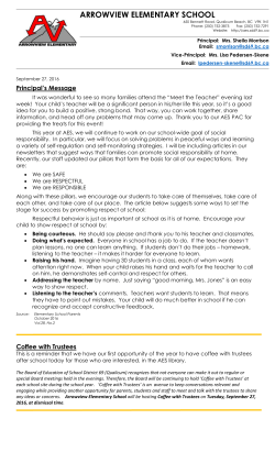 Newsletter September 27, 2016