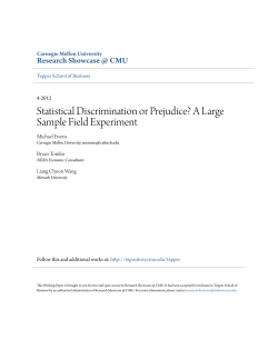 Statistical Discrimination or Prejudice? A Large Sample Field