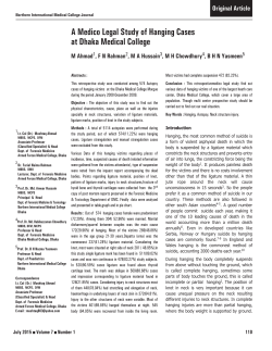 A Medico Legal Study of Hanging Cases at Dhaka Medical College