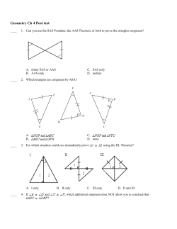 Geometry Ch 4 Post test ( (