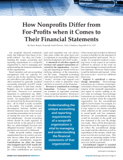 How nonprofits differ from for-profits when it comes