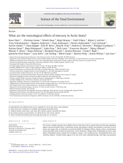 Toxins in the meat and blubber