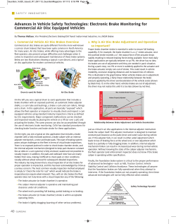 Advances in Vehicle Safety Technologies: Electronic Brake