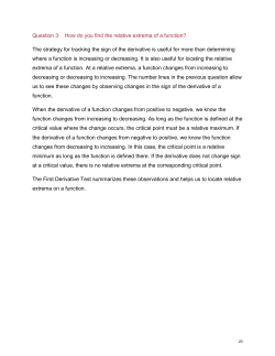 How do you find the relative extrema of a function?