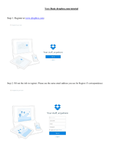 Register at www.dropbox.com