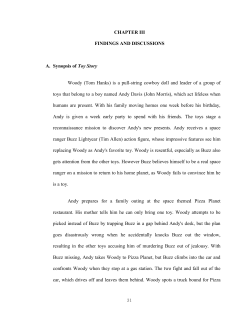 CHAPTER III FINDINGS AND DISCUSSIONS A. Synopsis of Toy