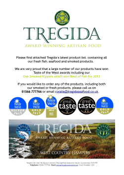 Please find attached Tregida`s latest product list, containing all our