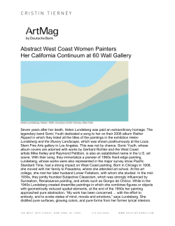 Abstract West Coast Women Painters Her California Continuum at