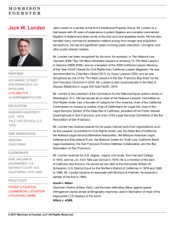 Londen, Jack - Morrison Foerster