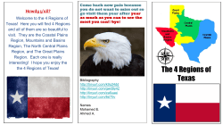 The 4 Regions of Texas