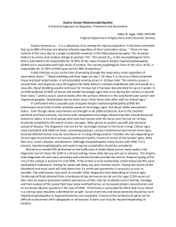 Equine Herpes Myeloencephalopathy