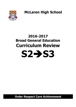 McLaren High School 2016-2017 Broad General Education