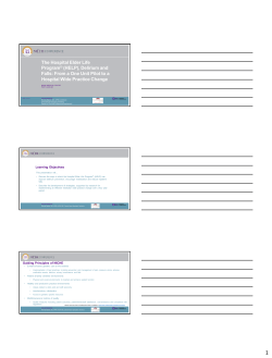 The Hospital Elder Life Program&copy; (HELP), Delirium and Falls: From