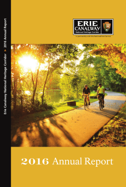 2016 Annual Report - Erie Canalway National Heritage Corridor