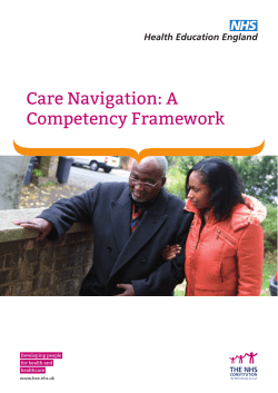 Care Navigation: A Competency Framework