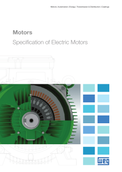 Motors Specification of Electric Motors