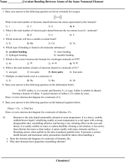 Covalent Bonding