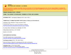 5th Grade Curriculum: Unit 3