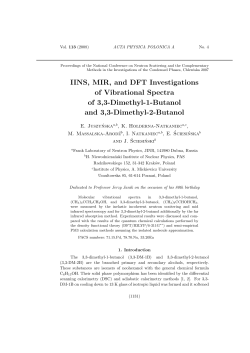 IINS, MIR, and DFT Investigations of Vibrational Spectra of 3,3