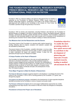 the foundation for medical research supports french medical