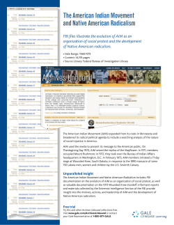 The American Indian Movement and Native American