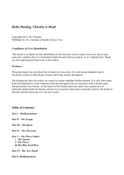 Hello Darling, Chivalry is Dead