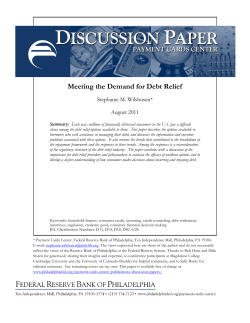 Meeting the Demand for Debt Relief