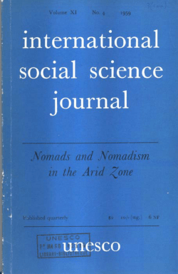 Nomads and nomadism in the arid zone - UNESDOC