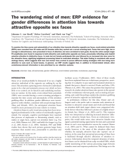 ERP evidence for gender differences in attention