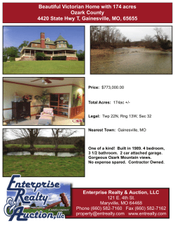 Beautiful Victorian Home with 174 acres Ozark County 4420 State