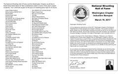 National Wrestling Hall of Fame Washington Chapter Induction