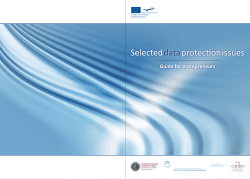 Selected data protection issues. Guide for entrepreneurs