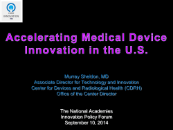 Accelerating Medical Device Innovation