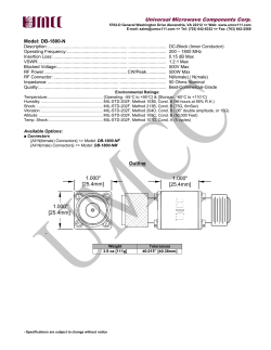 Universal Microwave Components Corp. 1.000" [25.4mm] [25.4mm