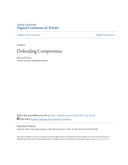 Defending Compromise - Digital Commons @ Trinity
