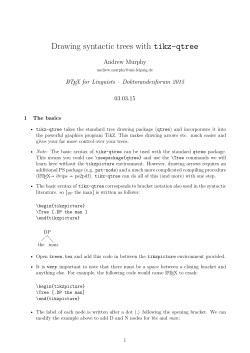 Drawing syntactic trees with tikz