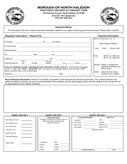 BOROUGH OF NORTH HAL BOROUGH OF NORTH HALEDON