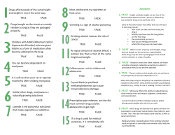 Answers - Parent Action on Drugs