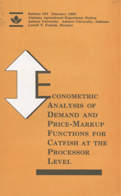 Econometric Analysis of Demand and Price-Markup