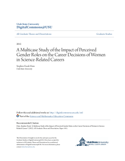 A Multicase Study of the Impact of Perceived Gender Roles on the