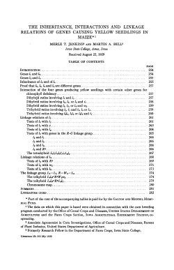 the inheritance. interactions and linkage relations of