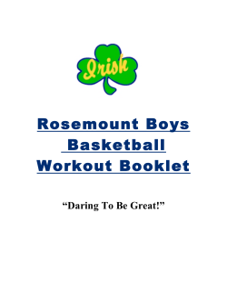 Rosemount Boys Basketball Workout Booklet