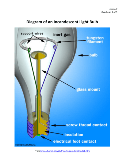 Diagram of an Incandescent Light Bulb