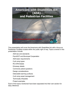 ADA Curb Ramps
