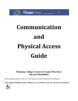 Communication and Physical Access Guide