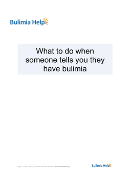 What to do when someone tells you they have