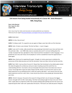 Life lessons from being healed miraculously of a Cancer 4B