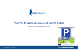 The (TEN-T) application process of the ECP project