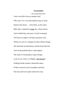 Ozymandias by Percy Bysshe Shelley